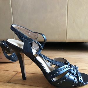 Circa Joan & David black high heel sandals size 6